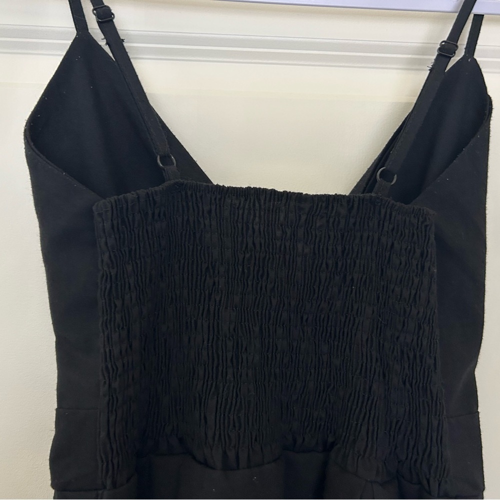 Black Spaghetti Strap Midi Dress NWOT - Picture 6 of 9
